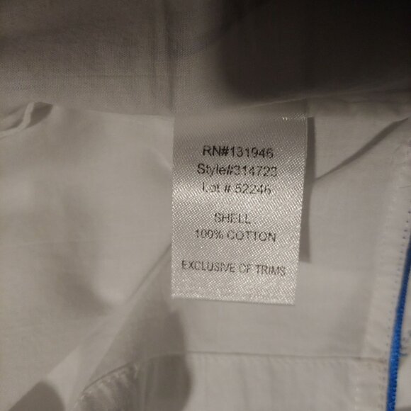 Jude Connally Embroidered 3/4 Sleeve White Lightweight Shift Dress S - Picture 11 of 11